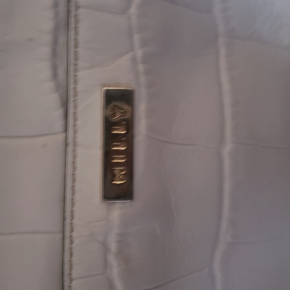 Milly Embossed Cream Lambskin Bag - Picture 4 of 10